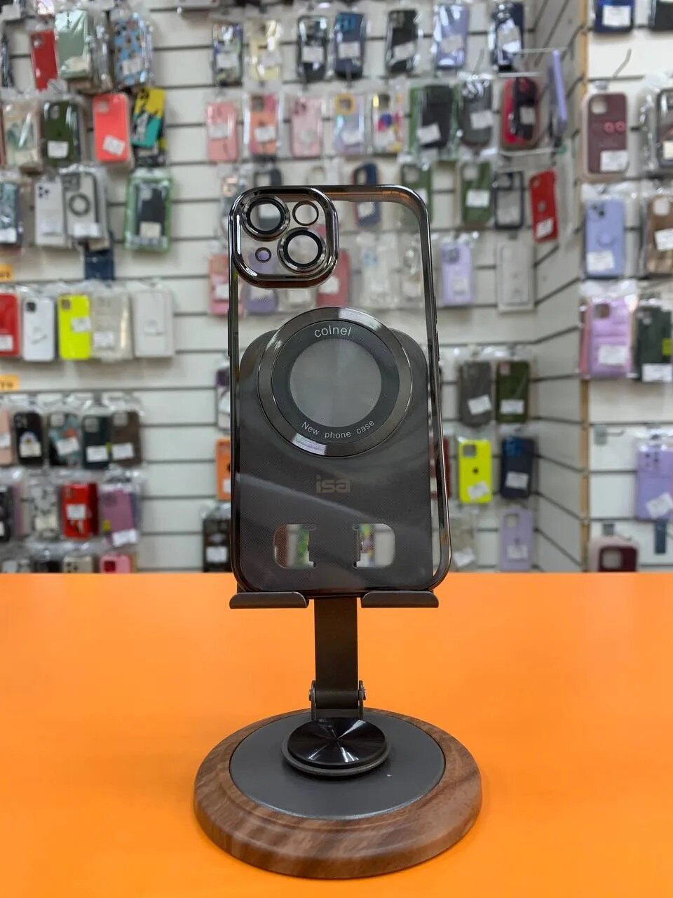 Чехол для iPhone 15 Pro «Темно прозрачный максекйф» - 1