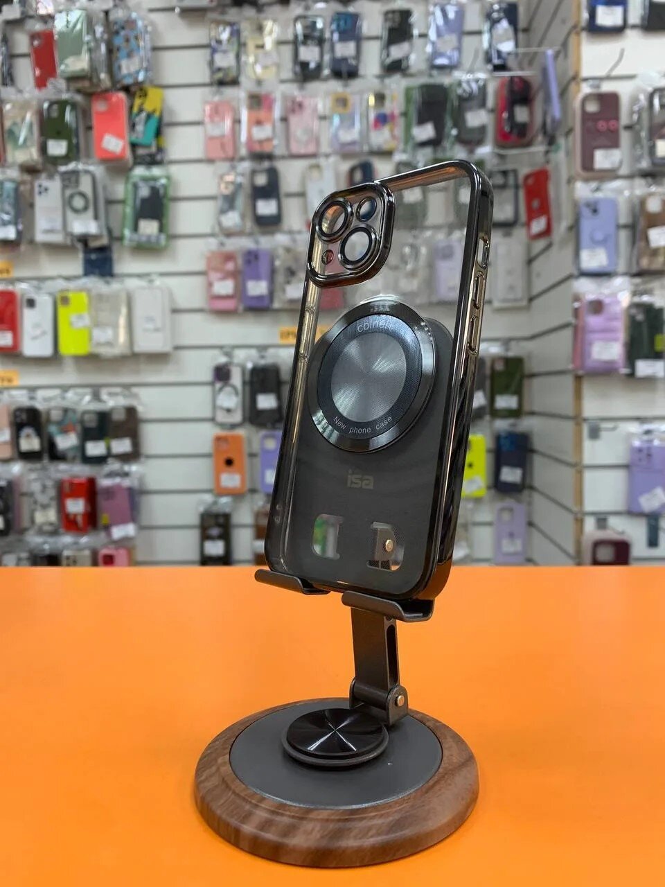 Чехол для iPhone 15 Pro «Темно прозрачный максекйф» - 2